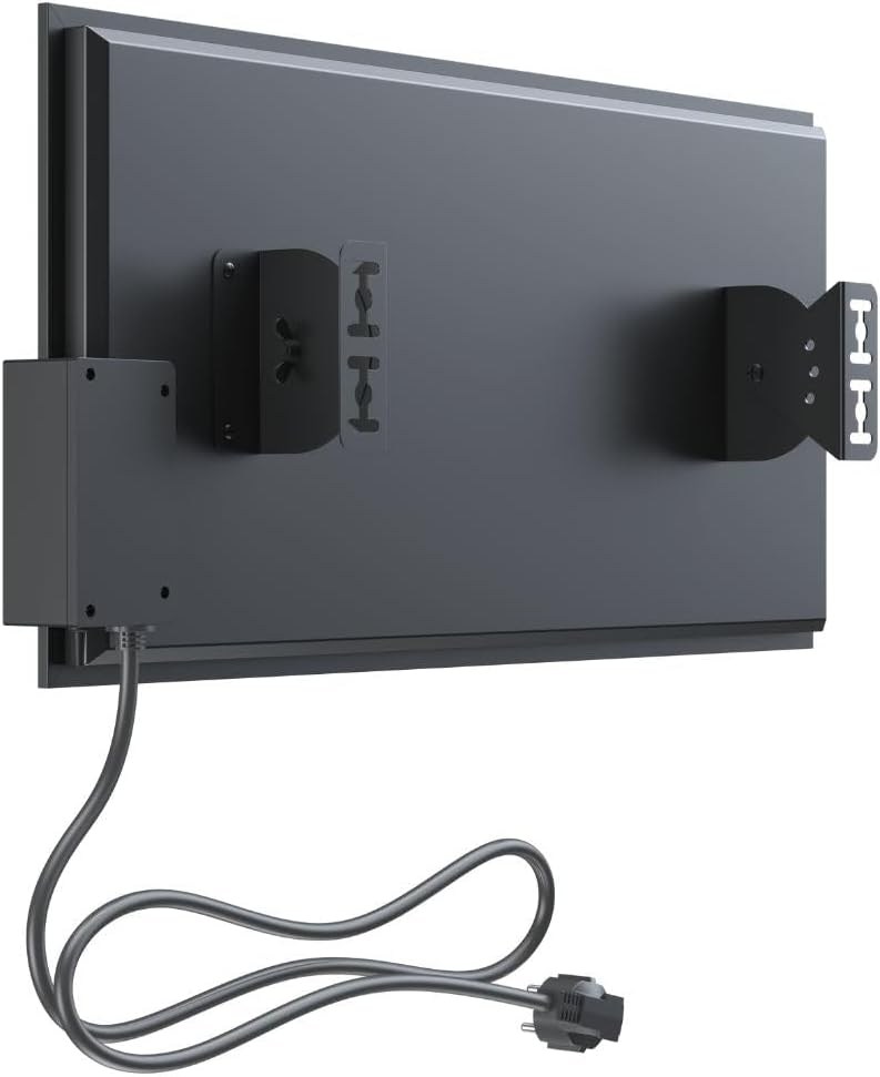 BR Bringer Infrarot Hochleistungsheizung 1200 Watt - Kompakte Infrarotheizung 60×30cm mit integriert