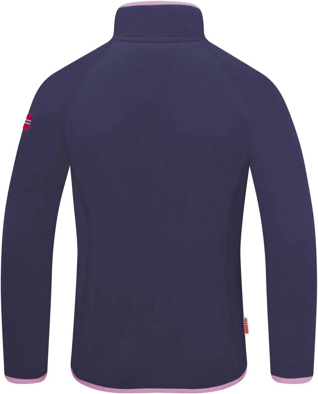 Trollkids Kinder Fleece-Pullover Nordland mit Reissverschluss 116 Violettblau/Rosa, 116 Violettblau/