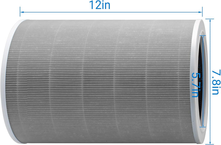 Facecool Ersatzfilter Kompatibel mit Xiaomi Air Purifier 4 Lite Luftreiniger, True HEPA (H13) / Kohl