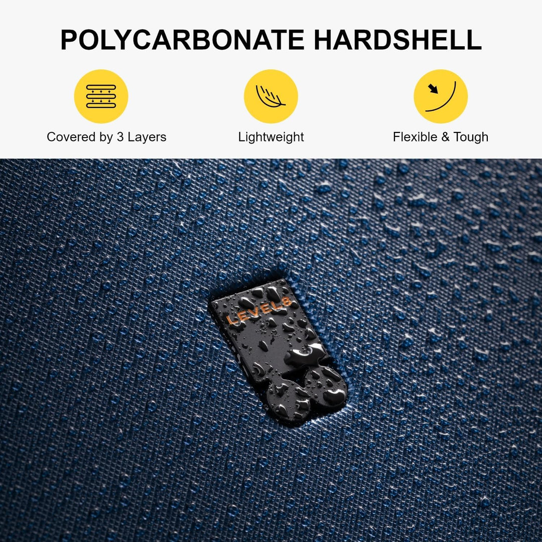 LEVEL8 Koffer Trolleys Serie strutturata Luminosa 20/24/26/28 pollici, 28 Inch, Business(74cm, 99L,B