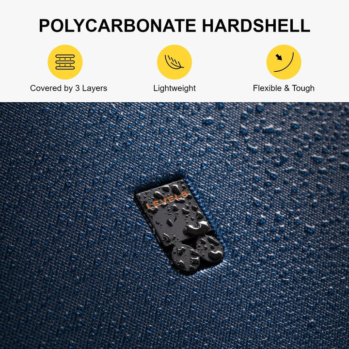 LEVEL8 Koffer Trolleys Serie strutturata Luminosa 20/24/26/28 pollici, 28 Inch, Business(74cm, 99L,B