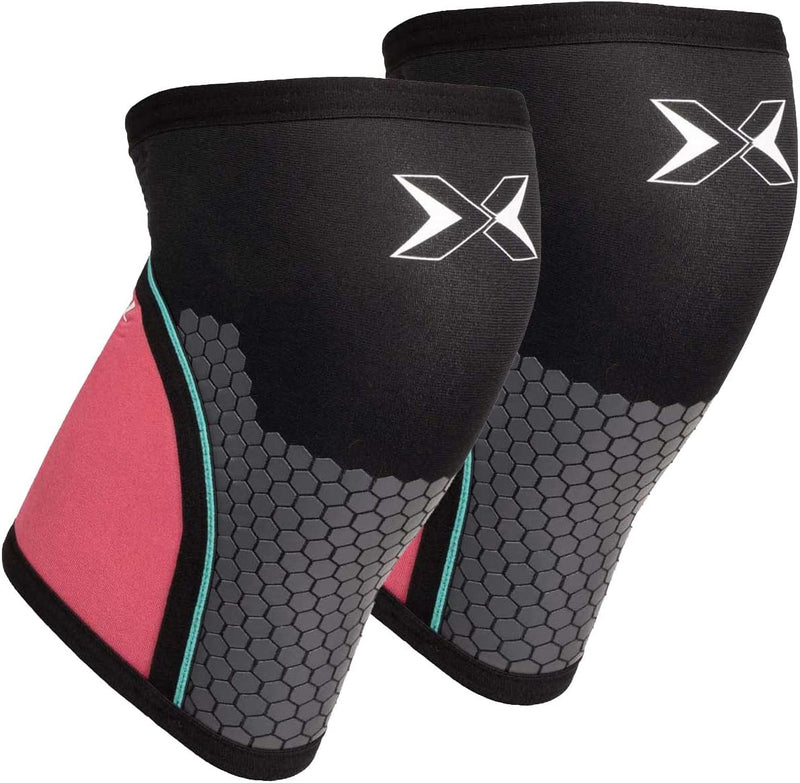 PICSIL Crosstraining Hex Tech Neopren Kniebandage 5/7 mm 2 Knieschützer für Powerlifting und Gewicht