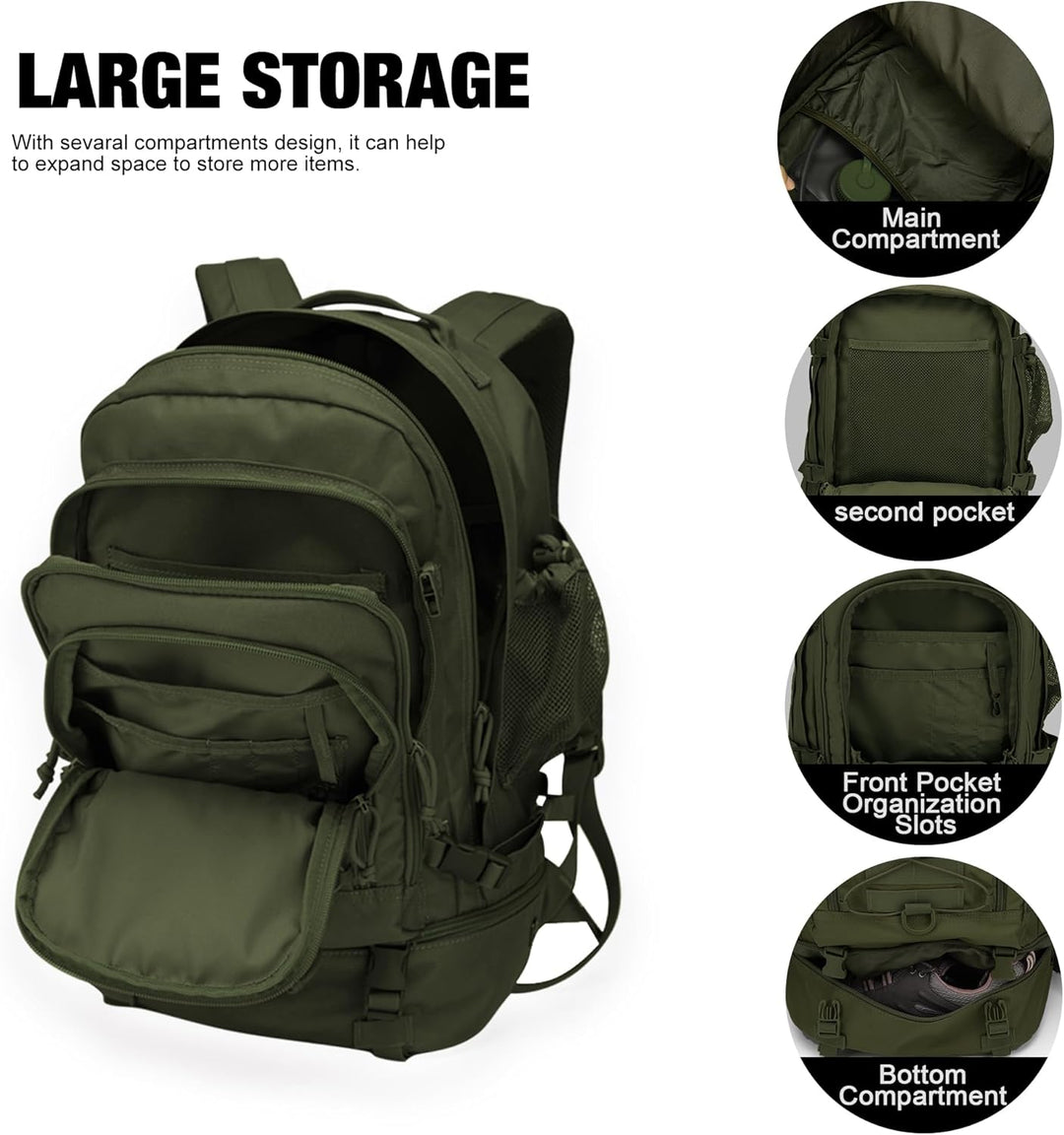 Mardingtop 28L Rucksack Taktischer Rucksack Wanderrucksack Trekkingrucksack Angelrucksack für Surviv