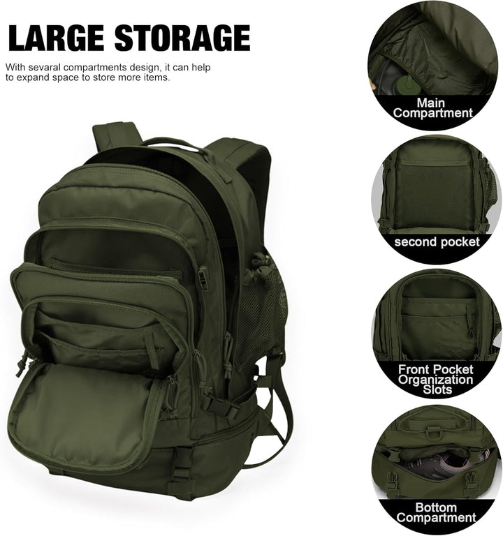 Mardingtop 28L Rucksack Taktischer Rucksack Wanderrucksack Trekkingrucksack Angelrucksack für Surviv
