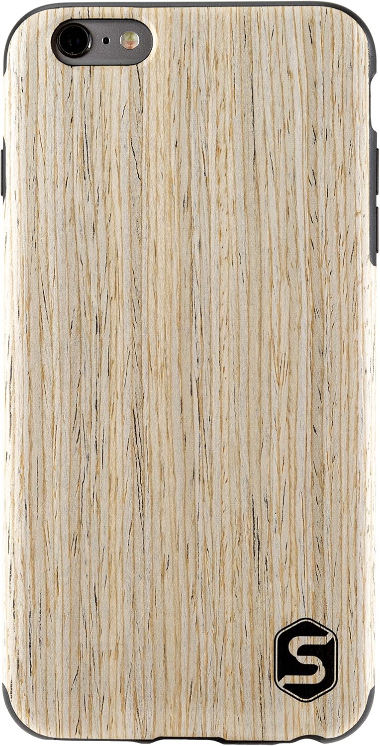 Sebastian Sturm Handyhülle Maxi | Hergestellt aus echtem Holz White Walnut in Einer TPU-Hülle | Komp