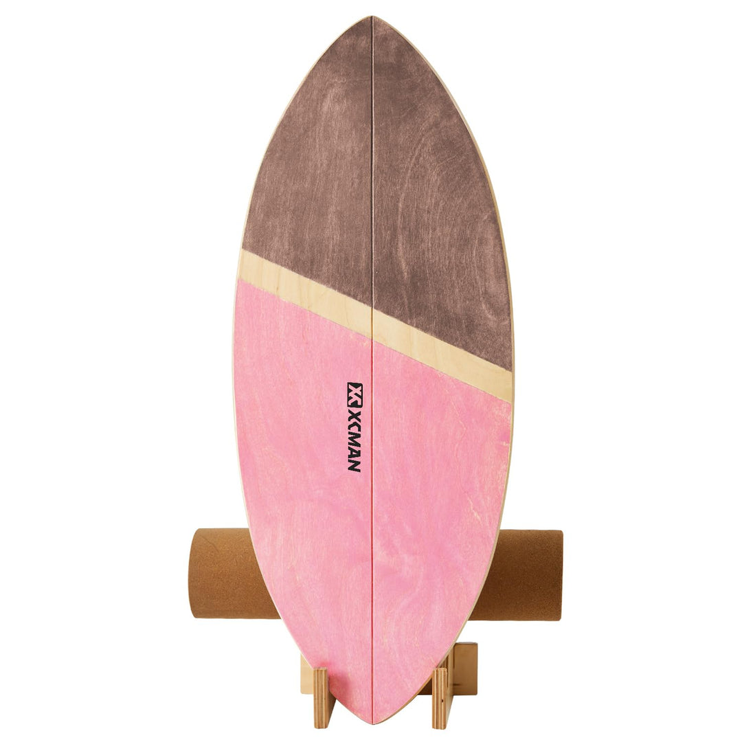 XCMAN Surf Balance Board Trainer Mit Rolle - Stabilitätstrainer Für Erwachsene Und Kinder, Zum Surfe