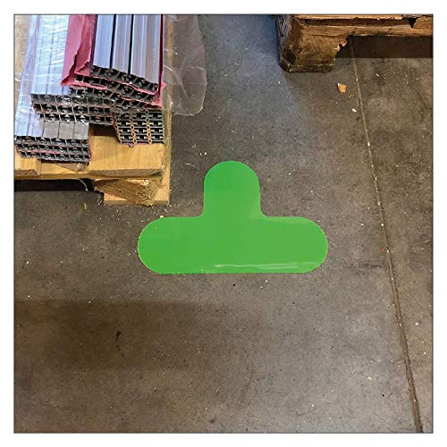 Selbstklebende Bodenmarkierung - T-Stück/T-Form - Formstücke für Arbeitsbereiche, Lagerflächen und T