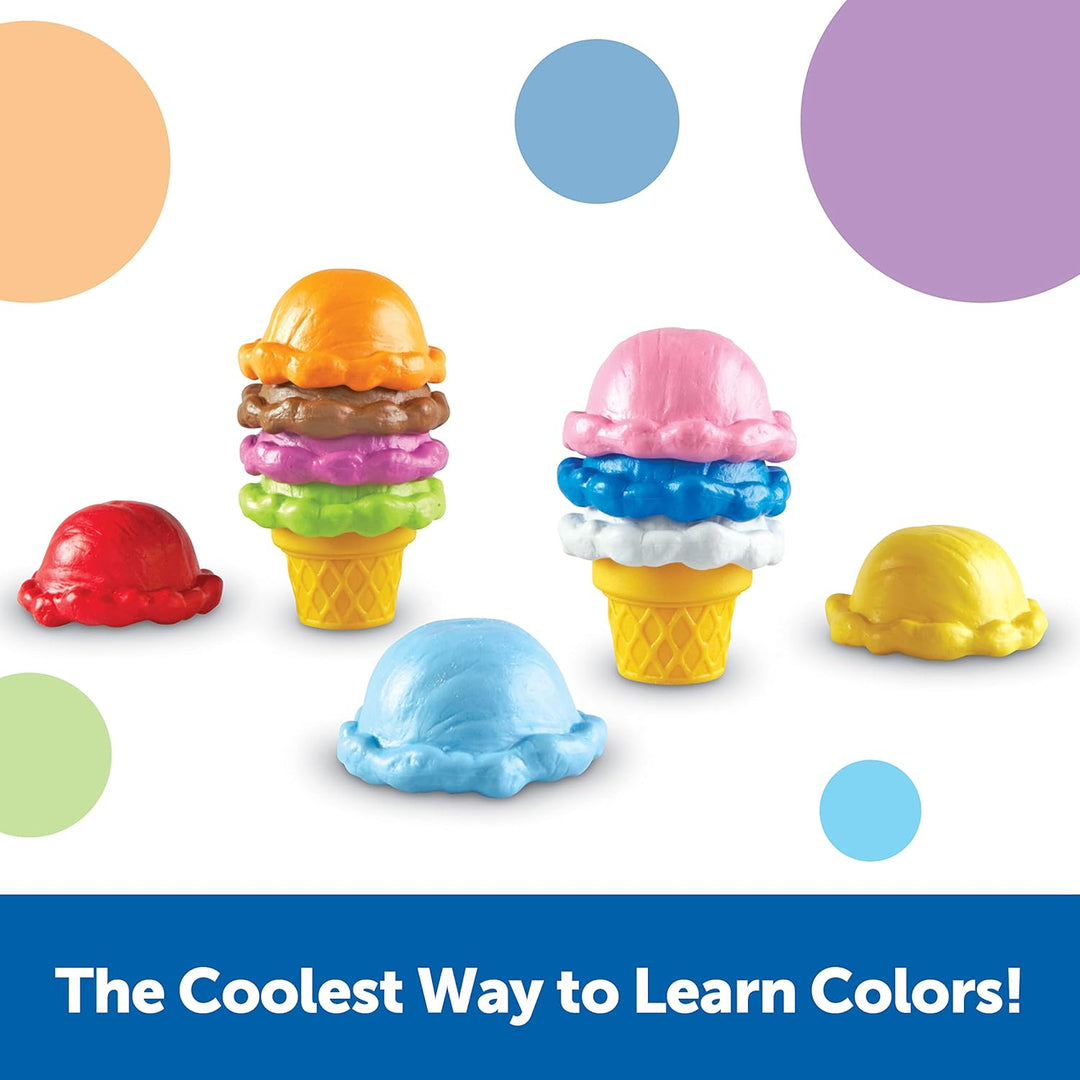 Learning Resources Smart Snacks Eiskugelset in Regenbogenfarben, Kegel, Kegel