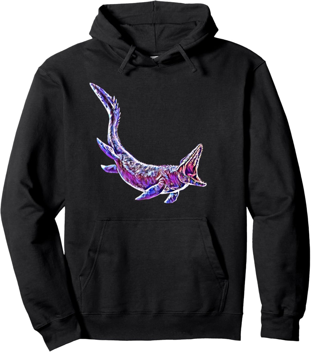 Mosasaurus Dinosaurier Motiv Dino Saurier Urzeit Zähne Pullover Hoodie