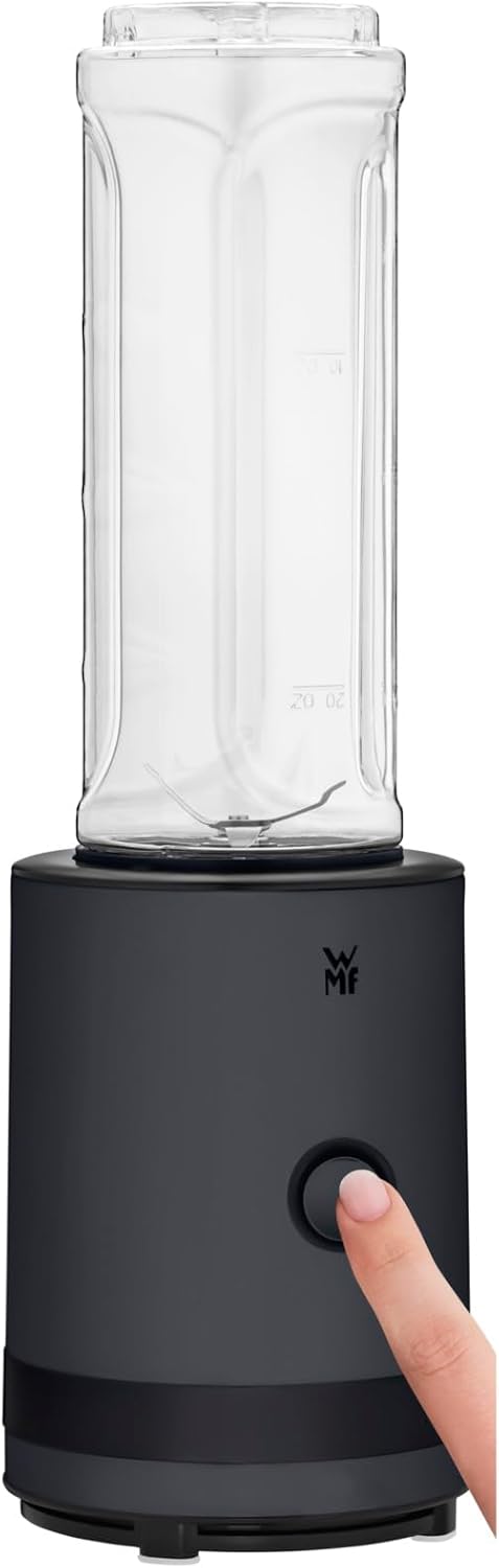 WMF Küchenminis Smoothie-to-go, Mini Standmixer mit zwei Mix-/Trinkbehältern 0,6l, Mixer Hochleistun