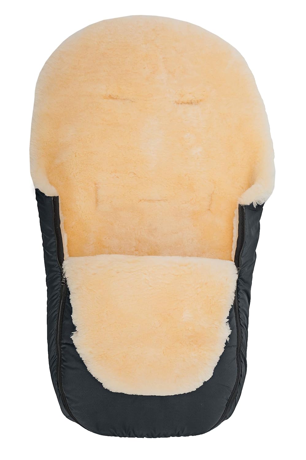 Altabebe MT2450LP - 65 Winter Lammfellfusssack für Kinderwagen Nordkap Kollektion 12-36 monate, schw