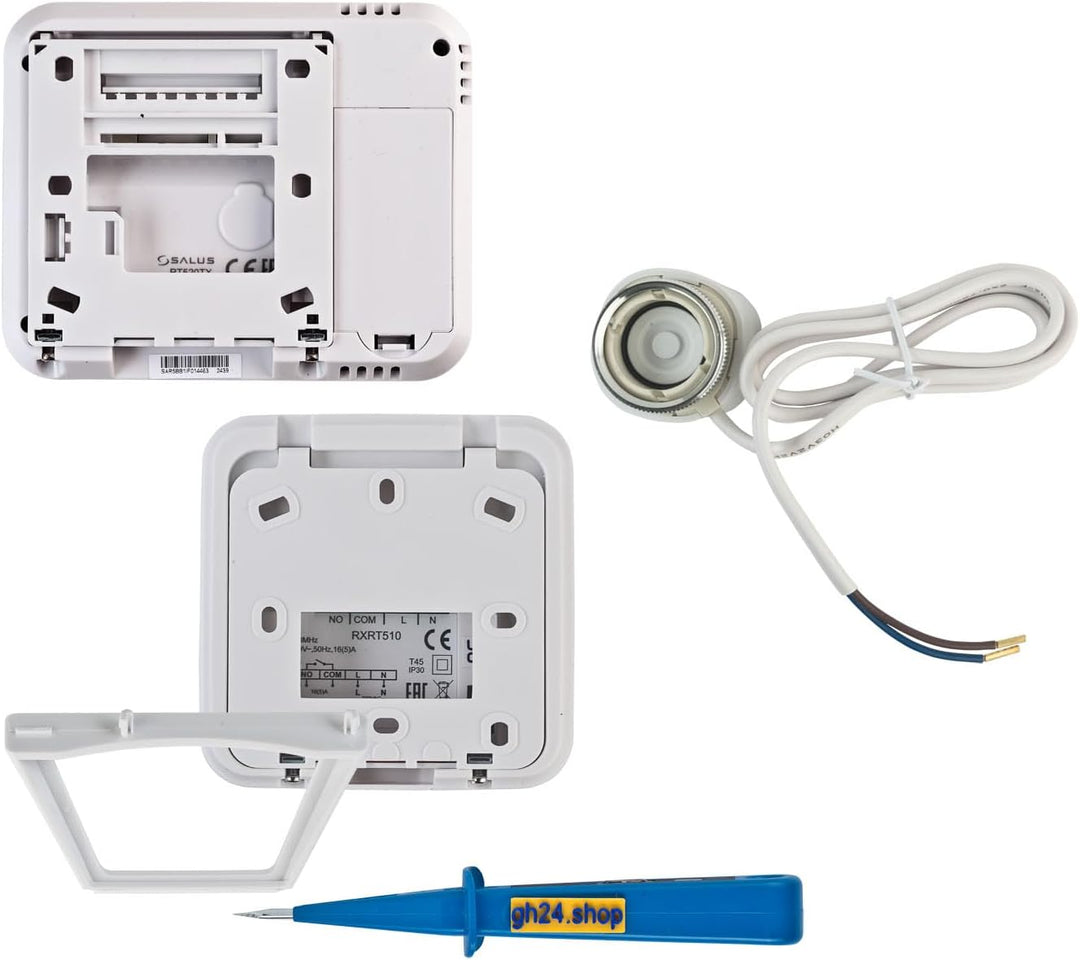 grenda-hammer® | Heizung Einzelraumregelung Digitaler Funk Raumthermostat mit Empfänger und 1x Stell