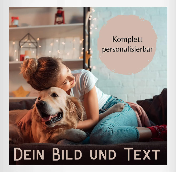 Tasse Tassen 325ml - eigenem - Foto Bild Geschenk I Dein Bild und Text - 325 ml - Dunkelgrün - fotot