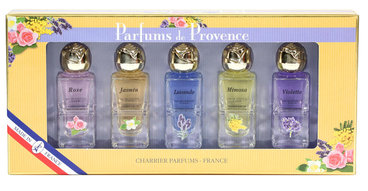 Charrier Parfums Geschenk-Set Provence von 5, Miniatures Eau de Toilette, 54 ml blumig 10.8 ml (5er