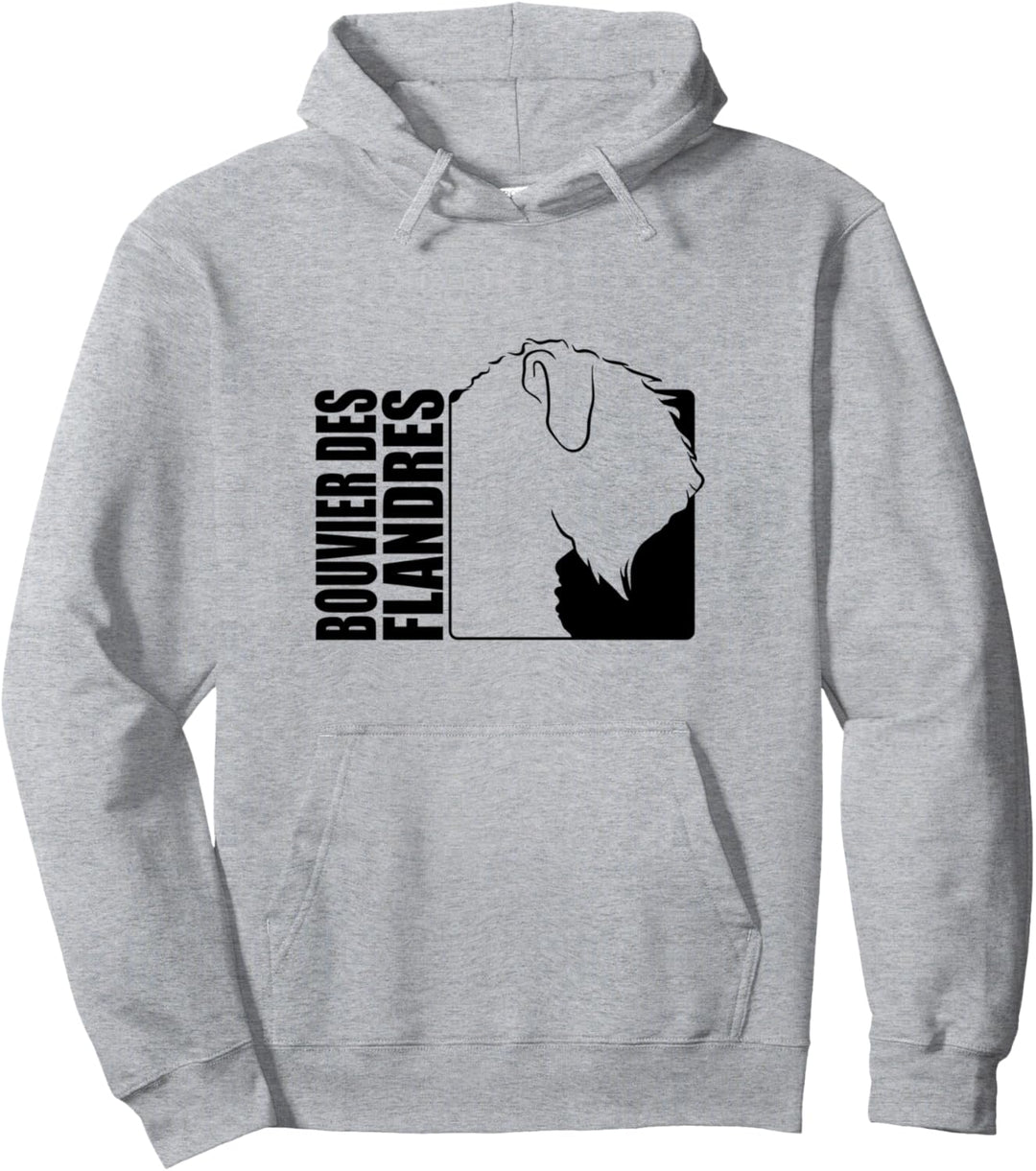 Bouvier des Flandres Profil Hunderasse Hund Team Hunde Pullover Hoodie