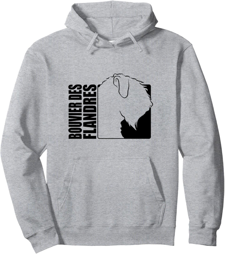 Bouvier des Flandres Profil Hunderasse Hund Team Hunde Pullover Hoodie