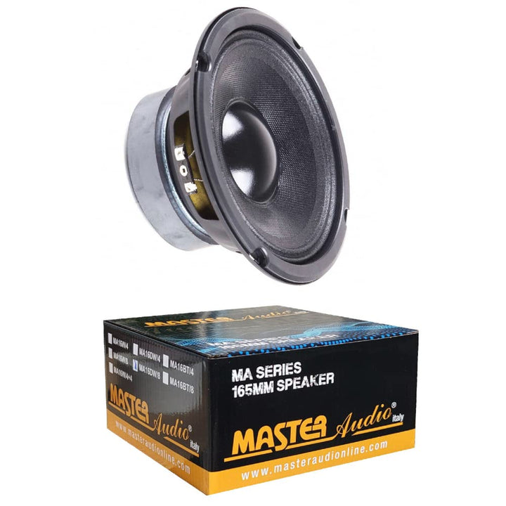MASTER AUDIO 1 MA16DW/8 MA 16DW/8 professioneller tieftöner 16,5 cm 165 mm 6,5" 150 watt rms und 300