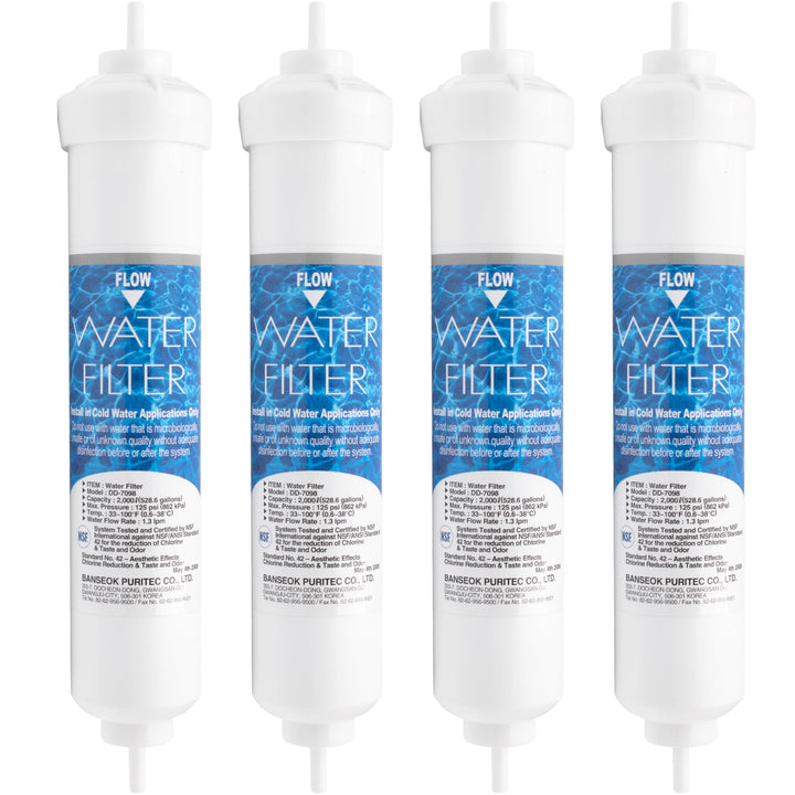 Wasserfilter DD-7098 für Siemens, Bosch, Daewoo, Neff / 497818/3019974800 / 4er-Set