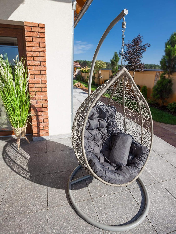 PillowPrim Hängesessel Kissen, Auflage für Polyrattan/Rattan Hängeschaukel, Polster, Hängekorb, Scha