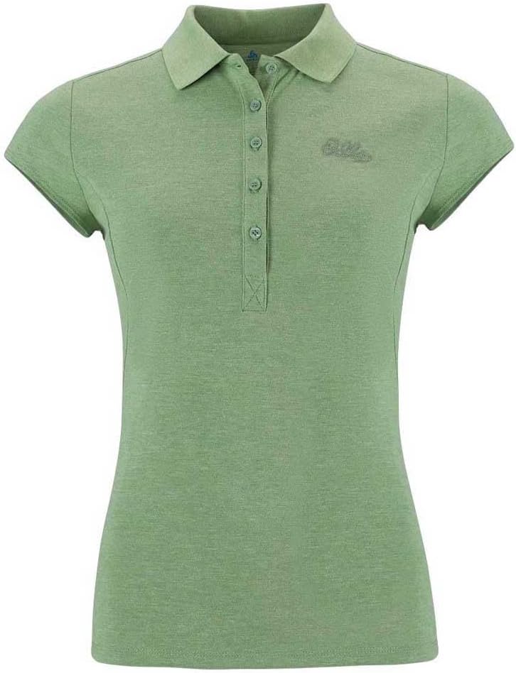 Odlo Damen Kumano_550311 Kurzarm Polo Shirt S Loden Frost Melange, S Loden Frost Melange