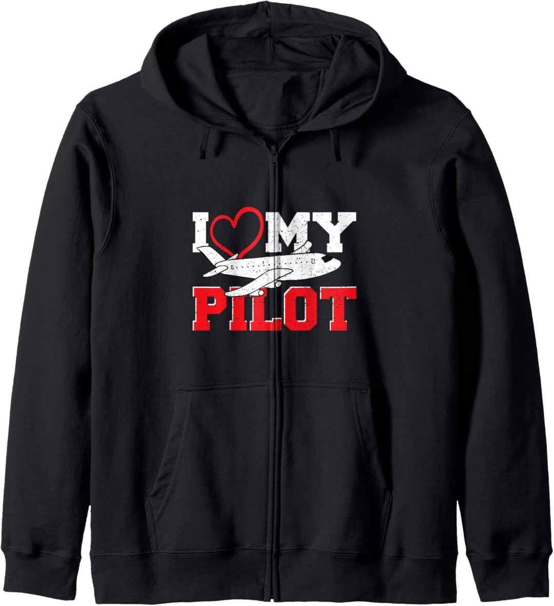 Liebe: I Love My Pilot - Pilot Kapuzenjacke