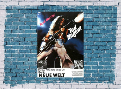 Ted Nugent - Rock Warrior, Berlin 1979 » Konzertplakat/Premium Poster | Live Konzert Veranstaltung |