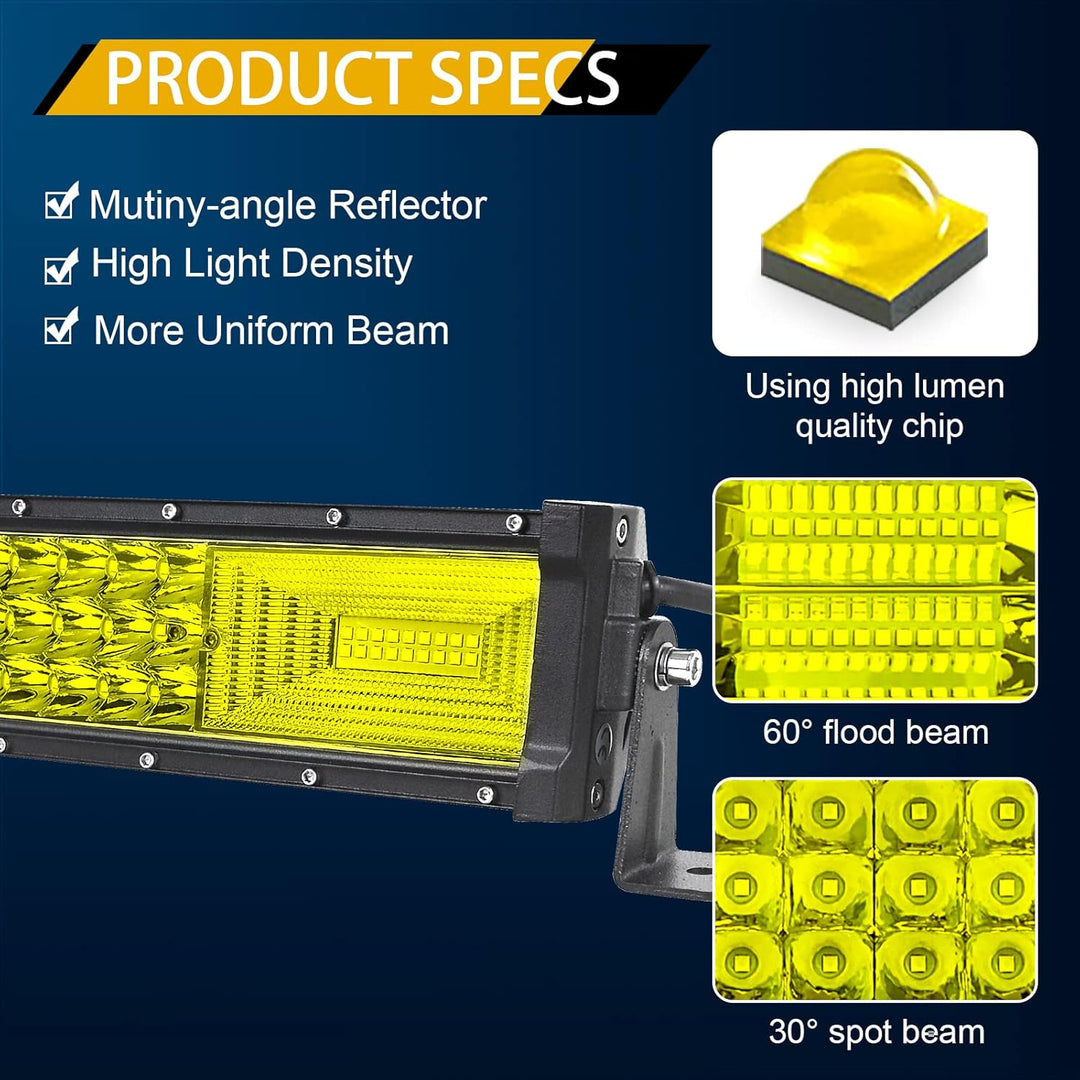 RIGIDON wasserdichte Led lichtleiste, 12V 24V 22 Zoll 55cm 270W Offroad Beleuchtung led Work Light b