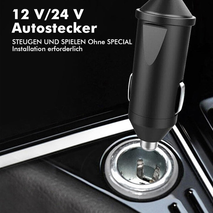 12v - 24v Wasserkocher für Auto, 1,2 Liter Elektrischer Mobiler Wasserkocher Edelstahl mit 12/24 Vol