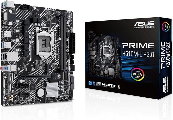 ASUS Prime H510M-E R2.0 Mainboard Sockel Intel LGA1200 (Intel H470 Chipsatz, mATX, DDR4, USB 3.2 Gen