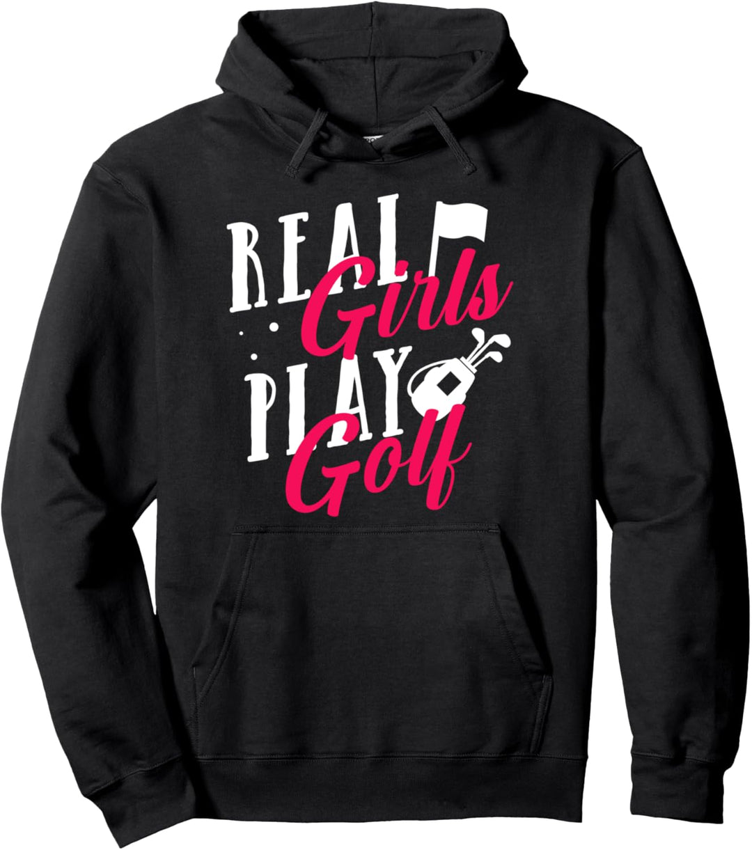 Golfspielerin Golferin Golf Golfen Golfschläger Putter Pullover Hoodie
