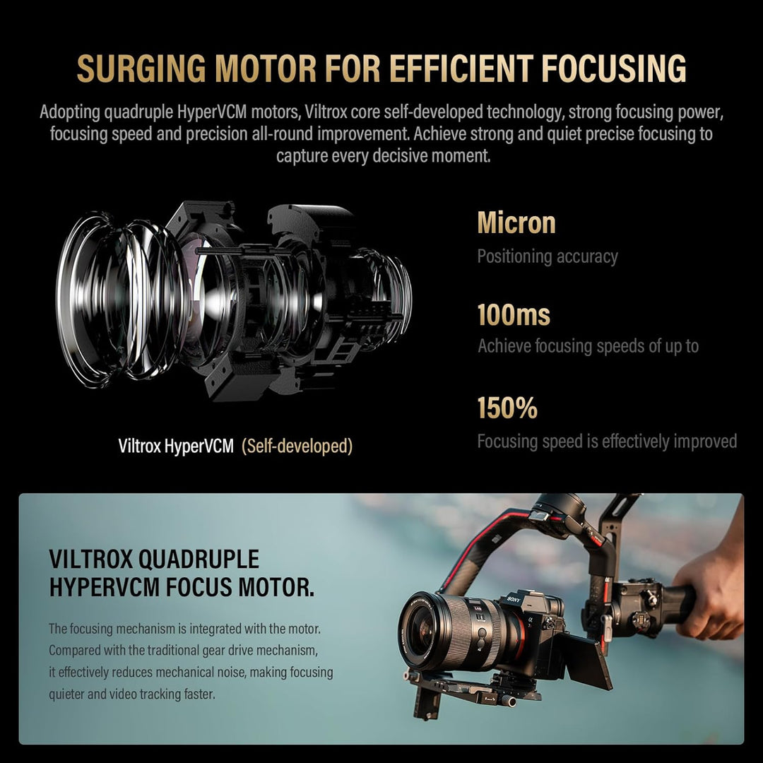 VILTROX 35mm F1.2 LAB Full Frame Autofokus FE Objektive für Sony E Mount Dual Floating Focus HyperVC