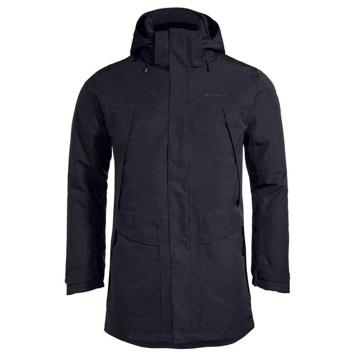 VAUDE Men's Idris Wool Parka - Winterparka Herren - wasserdicht XXL Schwarz, XXL Schwarz