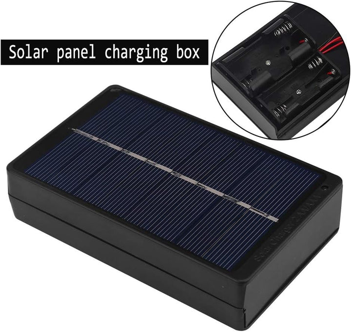 Solarbatterieladegerät, Tragbares Solarladegerät Batterie-Solarladegerät 1W 4V Solar Panel Box Solar