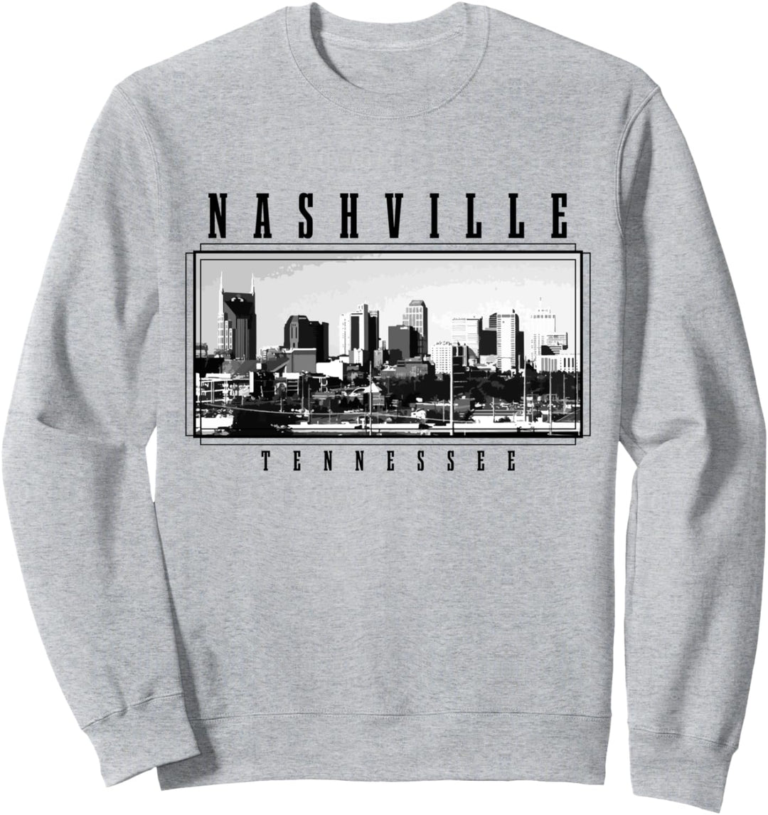 Nashville Tennessee Vintage Skyline Country Music City USA Sweatshirt