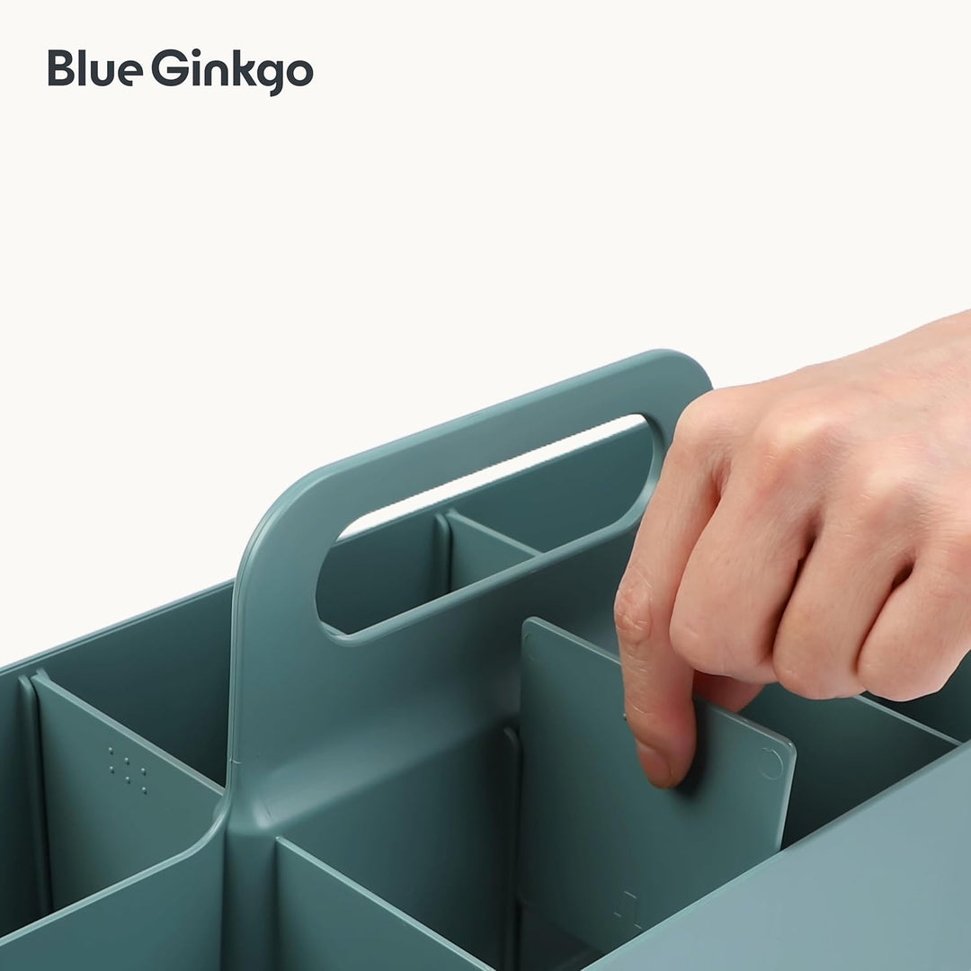 BLUE GINKGO Stapelbarer Organizer-Caddy – Tragbare Aufbewahrung aus Korea für Bad, Büro, Bastel- ode