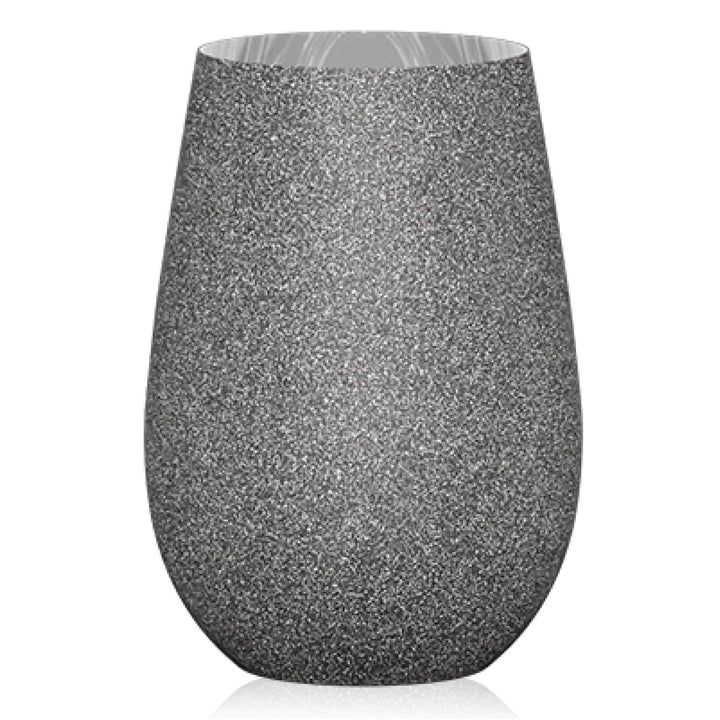 Stölzle Lausitz Longdrinkbecher Stones Basalt / 6er Set Trinkgläser/Cocktailgläser/hochwertiges Long