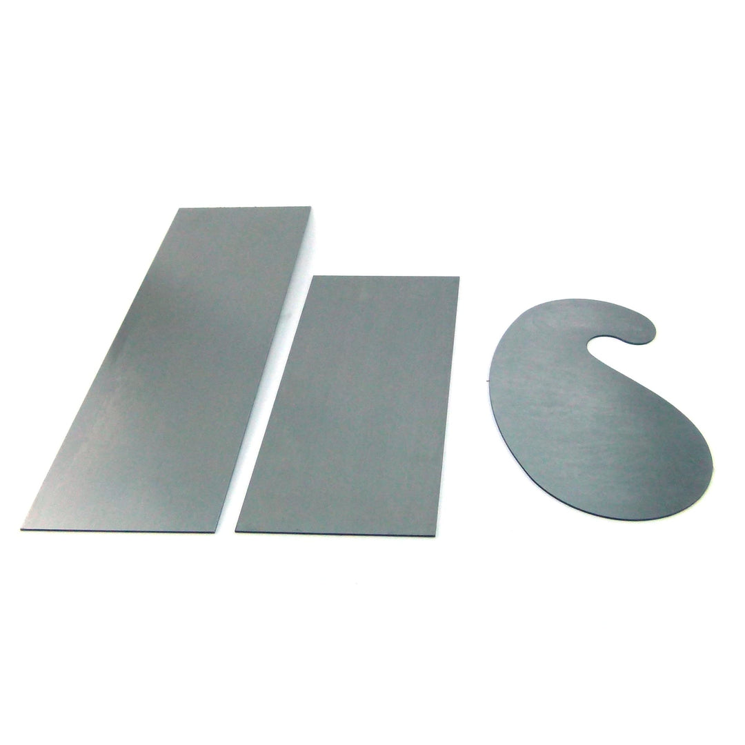 Schreiner-Ziehklingen Set 3-teilig von Schwan aus gehärtetem Stahl: 150 x 65 mm / 200 x 65 mm/S- For