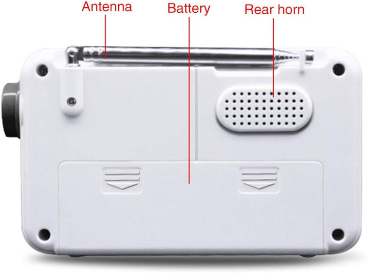 Duschradio-Lautsprecher, DAB/DAB+ Radio mit LCD-Display, tragbares AM/FM-Stereo-Radio mit Kopfhörer-