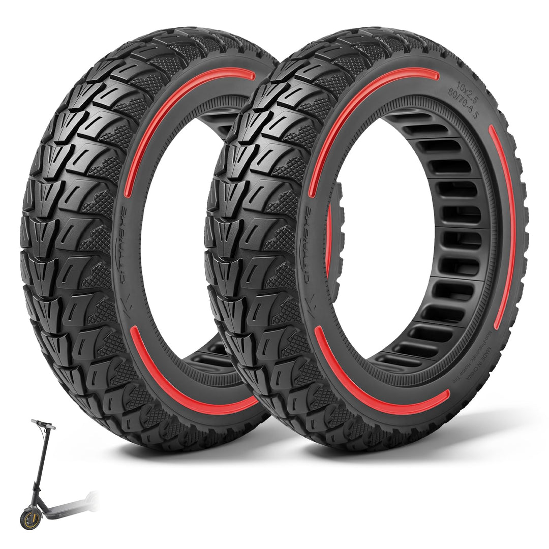 60/70-6,5 Vollgummireifen 10 Zoll Solide Reifen für Xiaomi 5/5 Pro/5 Max,für Ninebot Max G30/Max G30