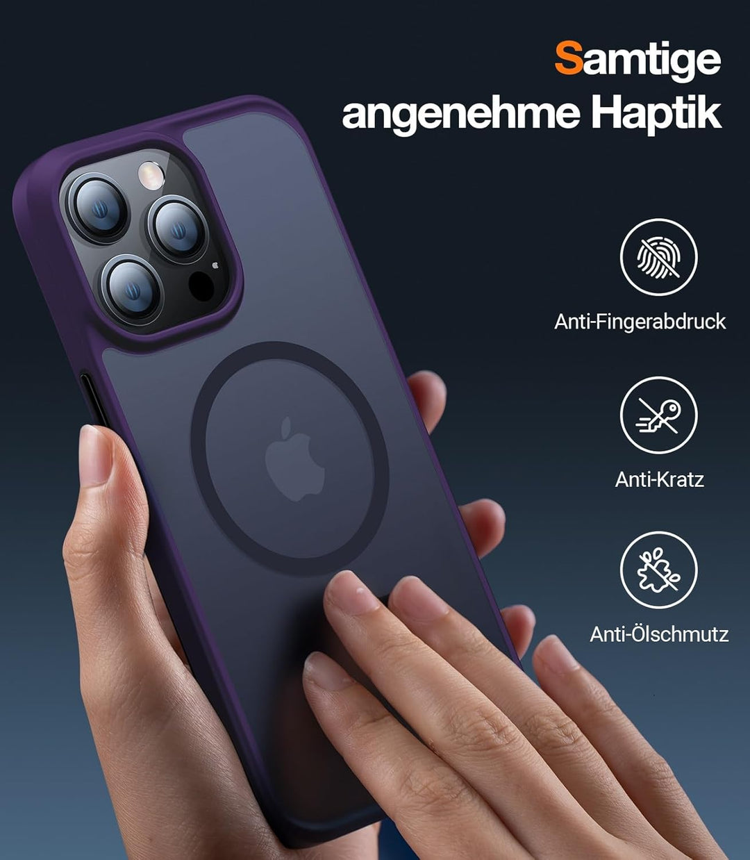 TORRAS für iPhone 14 Pro Hülle für MagSafe (Zertifizierte Schutzfähigkeit und Magnetkraft) Handyhüll