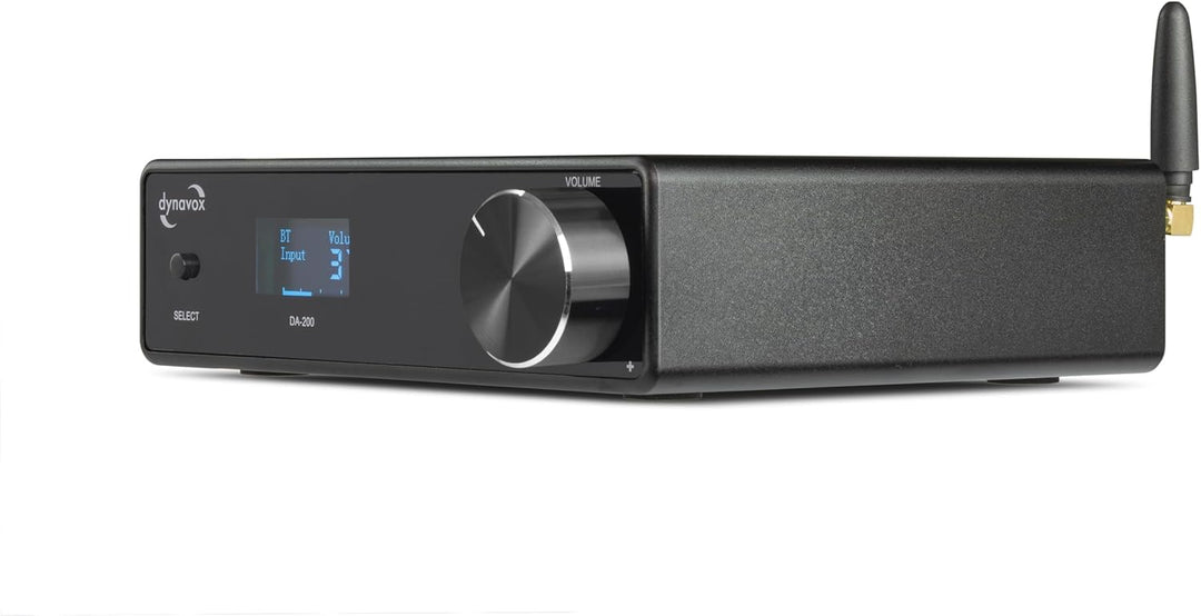 Dynavox DA-200 HiFi Verstärker, kompakter Class-D Stereo-Digitalverstärker mit BT 5.0, USB-DAC, opti