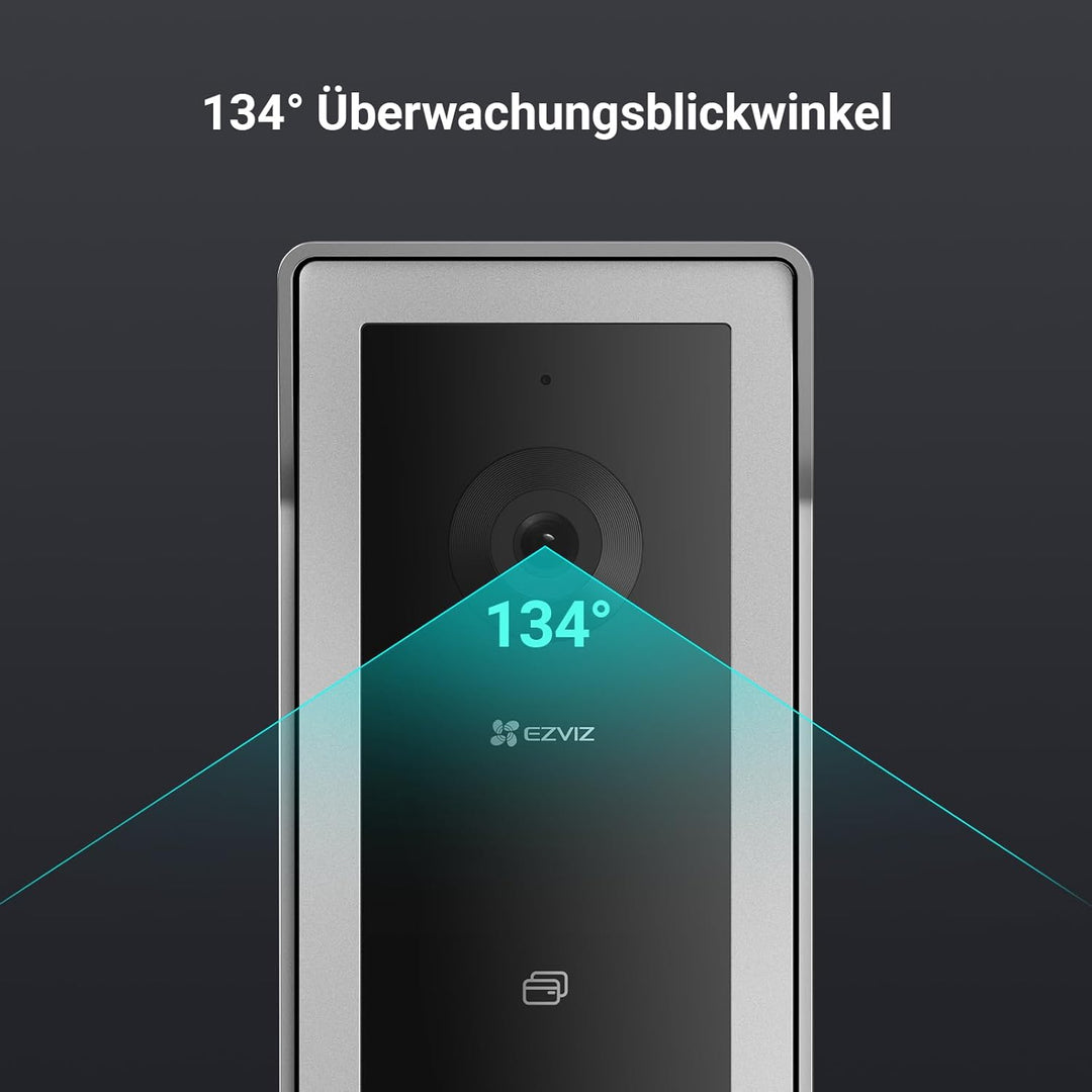 EZVIZ Video-Türsprechanlage, WiFi Türklingel mit 7" Farb-Touchscreen, 1080p Nachtsicht und Zwei-Wege