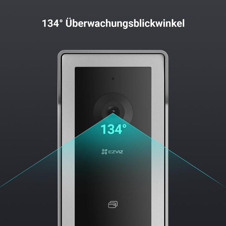 EZVIZ Video-Türsprechanlage, WiFi Türklingel mit 7" Farb-Touchscreen, 1080p Nachtsicht und Zwei-Wege