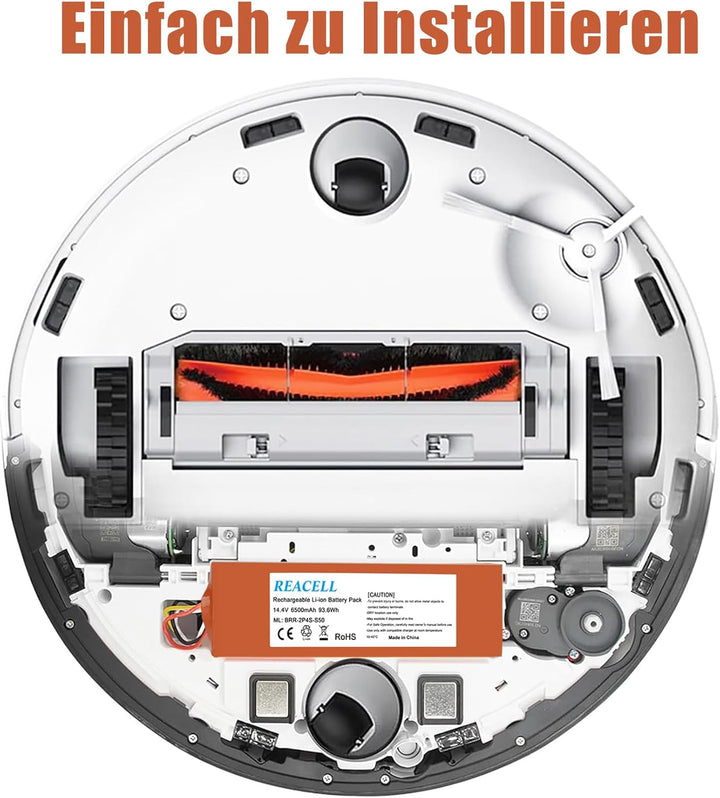 REACELL 14.4V 6500mAh Li-ion Akku für Xiaomi Roborock S5 S50 S6 S7 S5 Max für Mijia Roborock S502-00