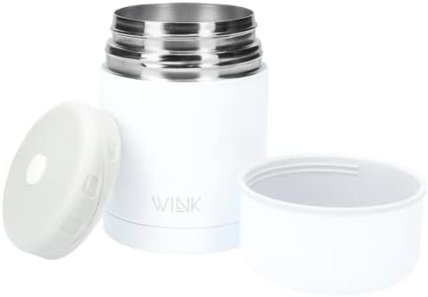 WINK Thermobehälter für Essen 600ml aus Edelstahl – Auslaufsicher &amp; BPA-frei – Isolierbehälter für w