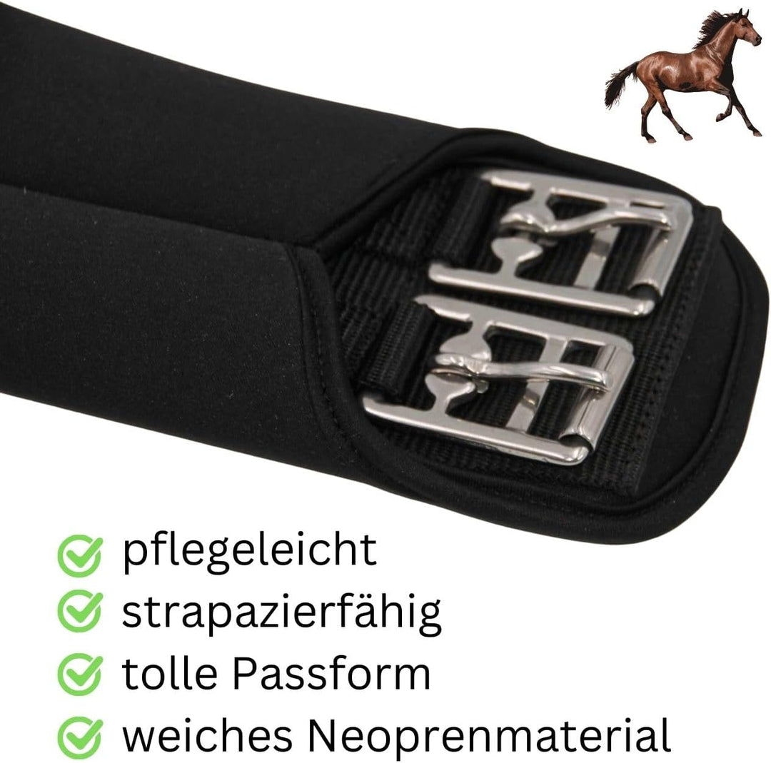 AMKA Soft Sattelgurt, Langgurt schwarz Neopren 014/103 105, 105
