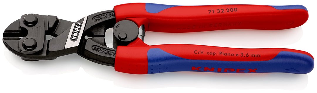 Knipex CoBolt® Kompakt-Bolzenschneider schwarz atramentiert, mit schlanken Mehrkomponenten-Hüllen 20