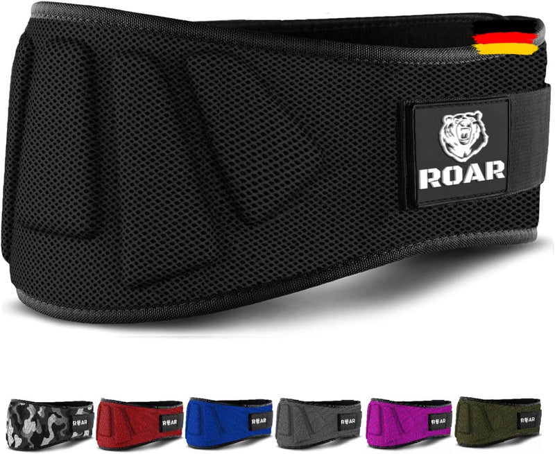 Roar® Gewichthebergürtel Herren und Damen, Lifting Belt for Gym, Powerlifting Gürtel Gewichtheben, W