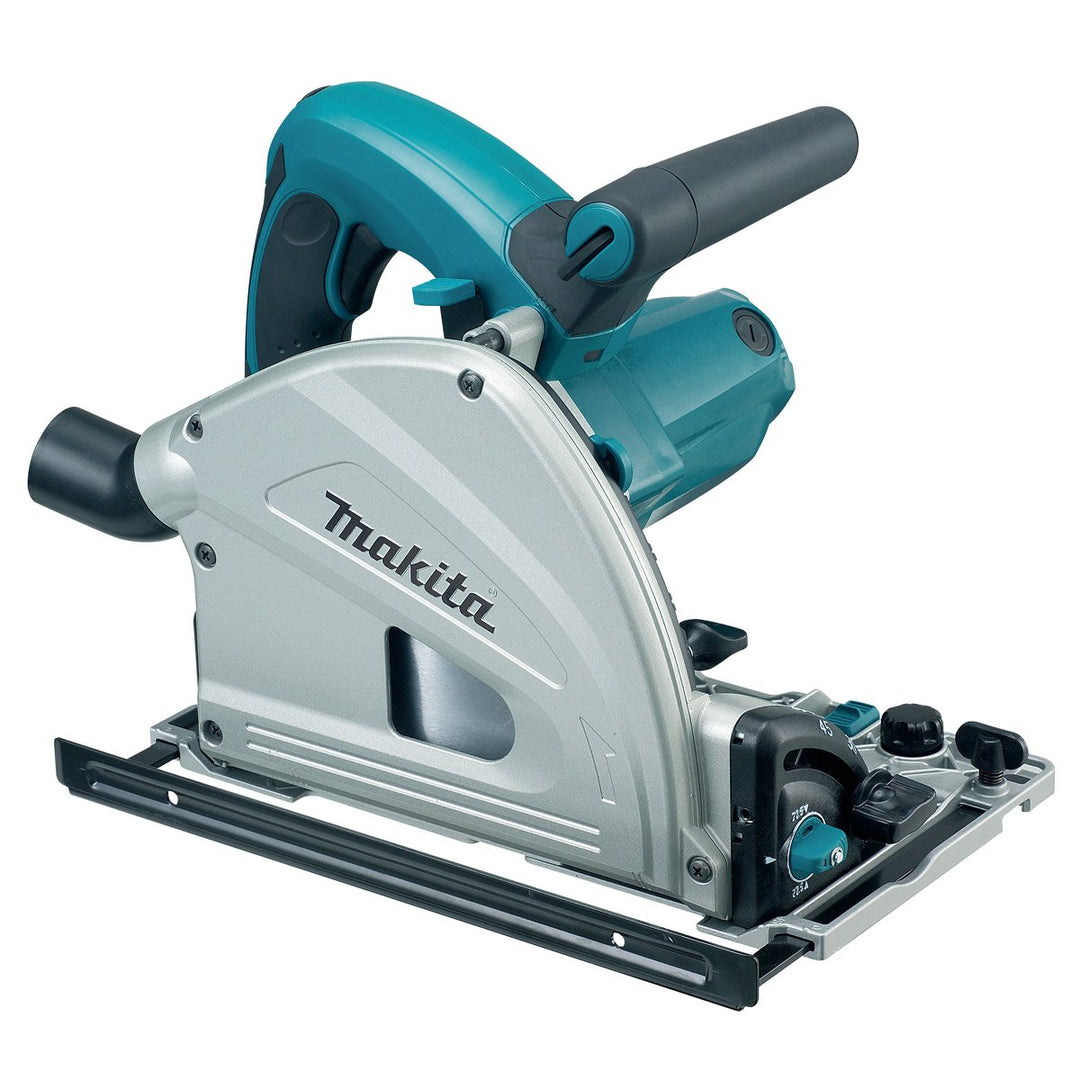 Makita SP6000K1 Tauchsäge mit Führungsschiene und Systainer Blau