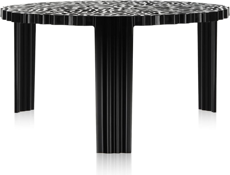 Kartell 08500NE T-Table Möbel, schwarz, 50 x 50 x 28 cm H. 28 cm Nero, H. 28 cm Nero